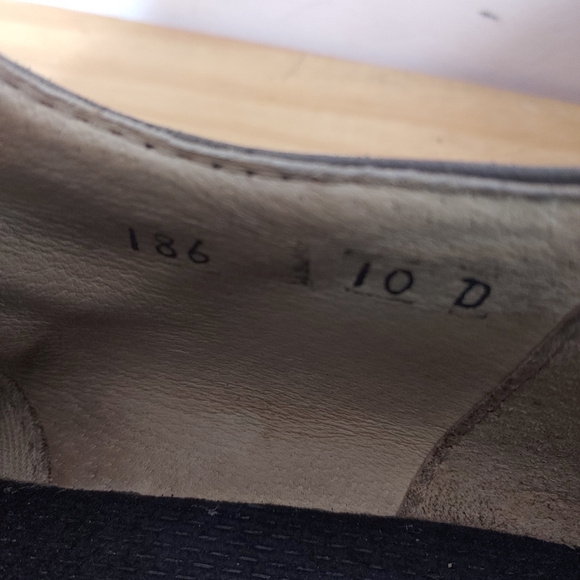 Vintage Roots Grey Leather Wingtip Derby Shoes Men's Size 10 US - Picture 15 of 16